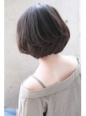 前下がりショートグラデーション×グラデーショングレージュ