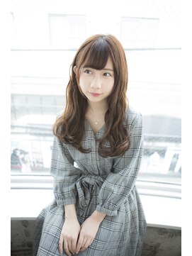 サロンドミルク 原宿(salon de MiLK) 【salon de MiLK 原宿】ロング×耳かけ×透明感アッシュベージュ