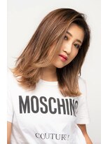 エスハートオブヘアー 植田店(ES Heart of HAIR)&nbsp;【ES植田店 伊藤】外国人風バレイヤージュかき上げスタイル