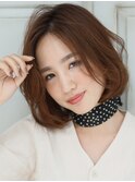 【生駒nao*c】ひし形シルエット大人かわいい丸みボブ