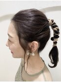 編み編みポニー