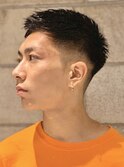 くせ毛風パーマスキンフェードテクノイメチェンスキンフェードr
