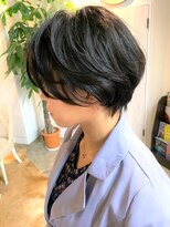 ショートオンリーサロントス(short only salon TOSS)&nbsp;【直毛さんおススメ】逆算ニュアンスパーマハンサムショート