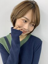 ロンプ(romp)&nbsp;朝楽！丸みショートボブ × 細ハイライト 【Satoru】