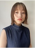 ニュアンスボブ_フェイスフレーミング_ヌーディーベージュ