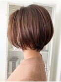 大人ショート メルティカラー くびれヘア ビタミンカラー