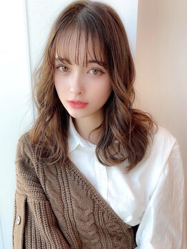 アグ ヘアー アシリ 千歳長都店(Agu hair asir) 《Agu hair》しっとりまとまるウェーブミディ