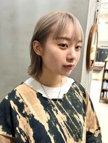 テトヘアー(teto hair)&nbsp;ミルクティー　ベージュボブ　ソトハネ