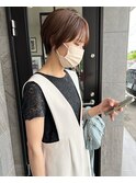 ひし形小顔ショートボブ