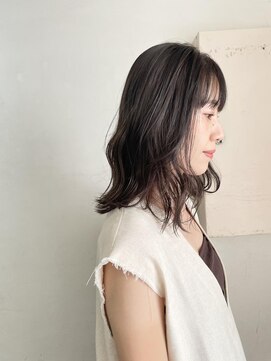 キャンバス バイ ネオリーブ 横浜西口(Canvas by neo.) グレーアッシュ ダークカラー ミディアム 透けカラー【miku】