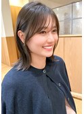レイヤーカットマッシュショートボブウルフカット韓国◎前髪あり