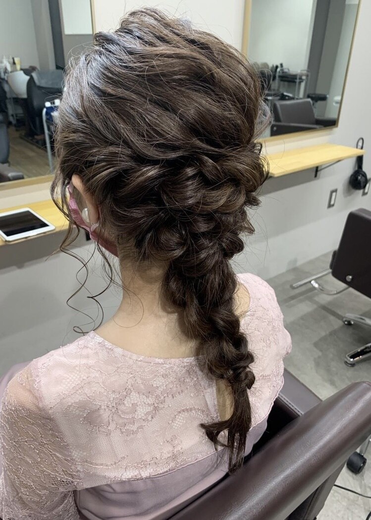 ヘアアレンジ/ヘアセット/編みおろし：L193387366｜ホットペッパー