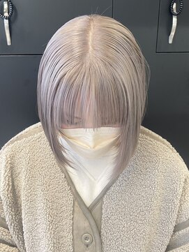 ツキ 横浜店(tuki) ミルクティーベージュダブルカラーケアブリーチインナーカラー