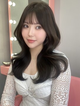 ボタン シブヤ(VOTAN SHIBUYA) オリーブ/グレージュ/韓国ヘア/渋谷/レイヤー/顔まわり