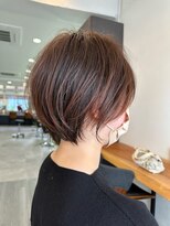 ビューエヒメ(VIEW EHIME)&nbsp;小顔カットショートボブ大人可愛いアッシュオリーブ20代30代40代