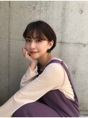 マッシュショート 耳掛けショート