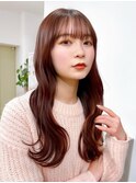 Say.黒髪ボブルフネビージュ小顔ワンレンブラウンロング韓国青山