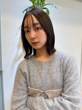 コレット 大宮(collet) オリーブグレージュ　タッセルボブ