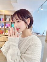 エニ 自由が丘(ENi)&nbsp;黒髪/グレーベージュ/レイヤーロング/前髪パーマ[自由が丘駅]