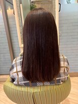 ビス ヘア アンド ビューティー 西新井店(Vis Hair＆Beauty)&nbsp;小顔レイヤーロブヘアウルフカットブリーチなしココアブラウン