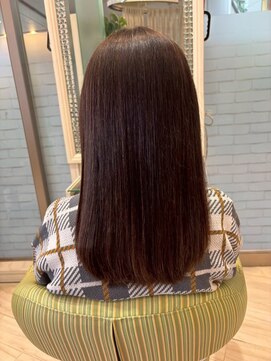 ビス ヘア アンド ビューティー 西新井店(Vis Hair＆Beauty) 小顔レイヤーロブヘアウルフカットブリーチなしココアブラウン