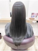 ロング/オリーブグレー/グレージュ/髪質改善ヘアカラーエステ