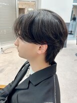 ネオリーブ クーロ メゾン 横浜(Neolive curro Maison)&nbsp;韓国マッシュ　センターパートフェザーパーマ　MEN’S HAIR