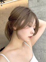 エインアンリー 明治神宮前(AIN.ANLY.)&nbsp;うるツヤオリーブベージュモテ髪色気暗めカラー美髪大人ヘア