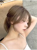 暗めカラーくびれヘア似合わせカット大人ヘア