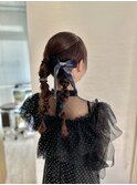【 タイトツイン編み下ろし 】