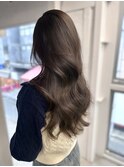 モカブラウン レイヤーカット