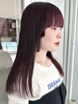 ガーデンヨコハマ(GARDEN YOKOHAMA)&nbsp;【越後】ワインレッド レイヤー 顔周りカット ワイドバング