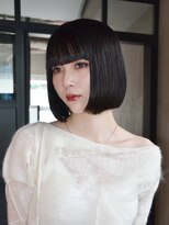 アルバム 銀座(ALBUM GINZA)&nbsp;クールショートボブミディアム前髪カット_F1510