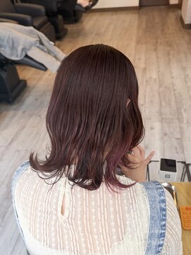 ミニム ヘアー(minim hair) 【minim×まは】ピンクブラウン