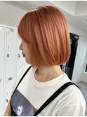 横浜西口顔周りカットブリーチカラーダブルカラーインナーカラー
