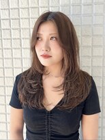 リグ 横浜(Lig.)&nbsp;レイヤーカットハッシュカットヘーゼルベージュココアブラウン