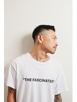 メリケンバーバーショップ フクオカ(MERICAN BARBERSHOP FUK)&nbsp;サイドパートショートセミウェットワイルドツーブロックテクノ32