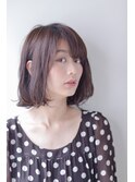 卵形/ミルクティーブロンド/デジタルパーマ/ワンホンレイヤー411