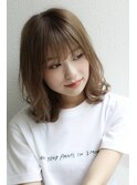【 藤原三知代 】大人可愛いネオウルフアッシュブラウン