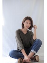 ヘアーアンドメイク アズール 志木店(Hair&Make Azur) 【Azur志木店】耳掛け外ハネカジュアルボブ☆