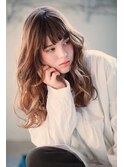Lien☆厚めバング×シアーブランジュ×ロングウェーブ　立川