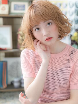 カバーヘア ブリス 戸田公園西口店(COVER HAIR bliss) ヘルシーブロンドプリカールAラインボブa戸田公園10代20代30代