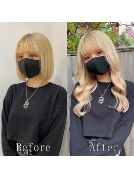 あるじゃんすー 池袋店 ハニー×ホワイトミルク#シールエクステ#ビタミンカラー#池袋