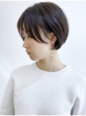 【松戸　ムラマツ】大人かわいい　前髪あり　ショートボブ