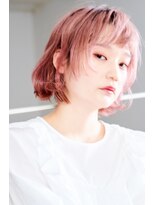 ユニックス 赤羽店(UNIX) 艶髪ピンクショートスタイル[ハイトーンカラー/ベビーピンク]