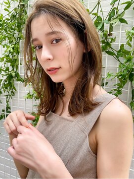 シー バイ ロンド 新宿(Sea by Lond) 【藤原三知代】ナチュラル外ハネミディ