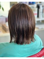 トリップ ヘアーアンドメイクアップ(TRiP hair&make up)&nbsp;透明感カラー＋外ハネ切りっぱボブ