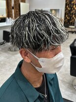 ルースト 渋谷店(ROOST)&nbsp;波巻きホワイトハイライト