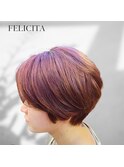 【【FELICITA】ショートロゼピンク《木村》