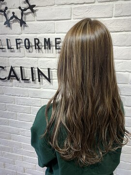 ヘア スパ ビューティー エールフォルム(HAIR SPA BEAUTY YELLFORME) ハイライトデザイン×ミルクティーグレージュ